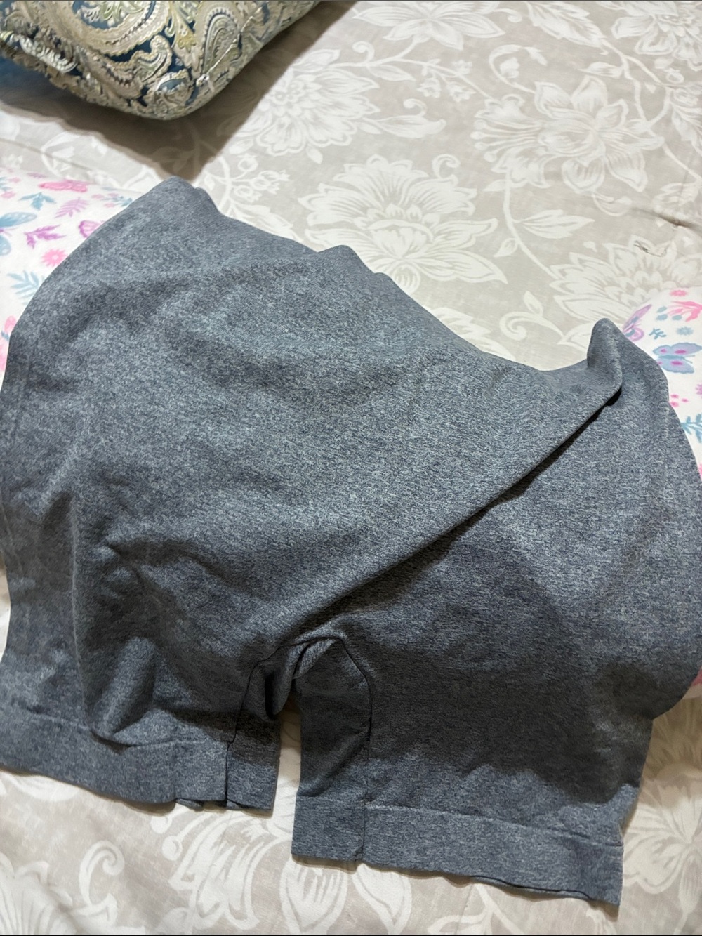 Women's Gray Athletic Bike Shorts - Lightweight Stretch